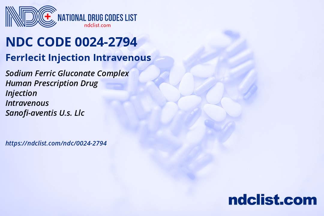 Ferrlecit Injection- NDC0024-2794