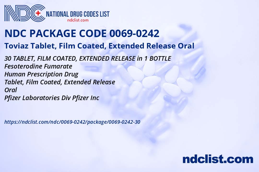 Toviaz - NDC 0069-0242-30