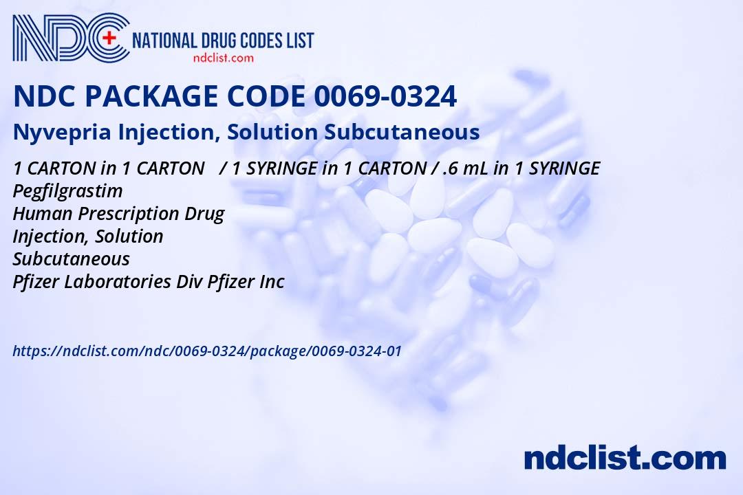 NDC Package 0069-0324-01 Nyvepria Injection, Solution Subcutaneous