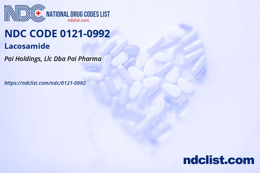 NDC 0121-0992 Lacosamide