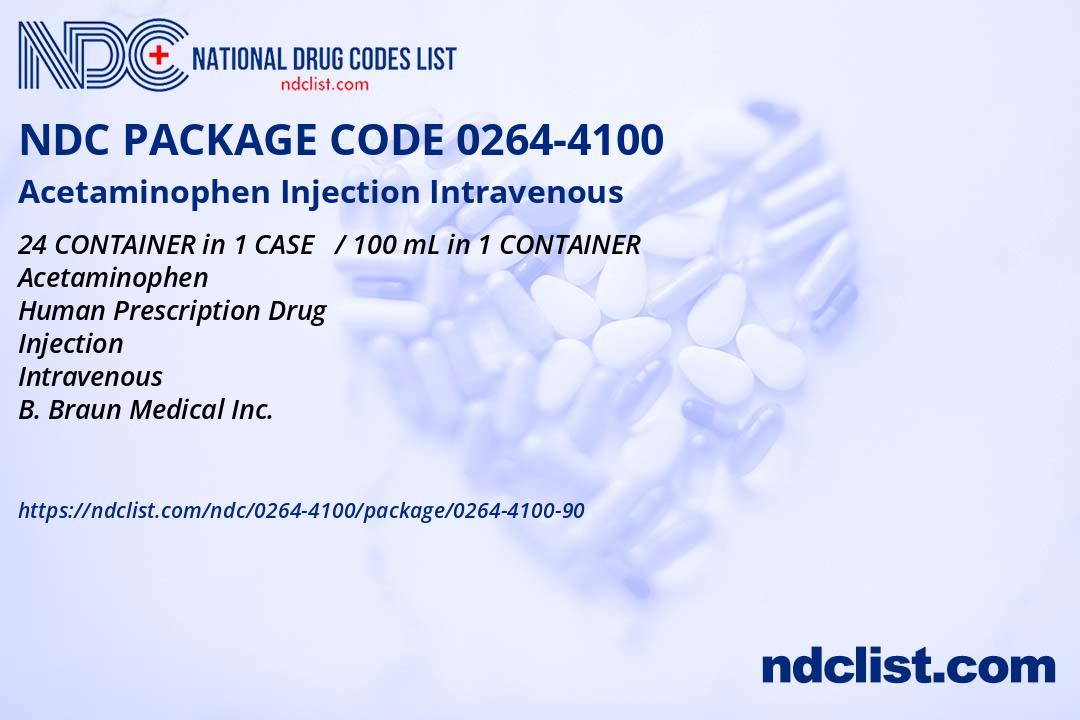 NDC Package 0264410090 Acetaminophen Injection Intravenous