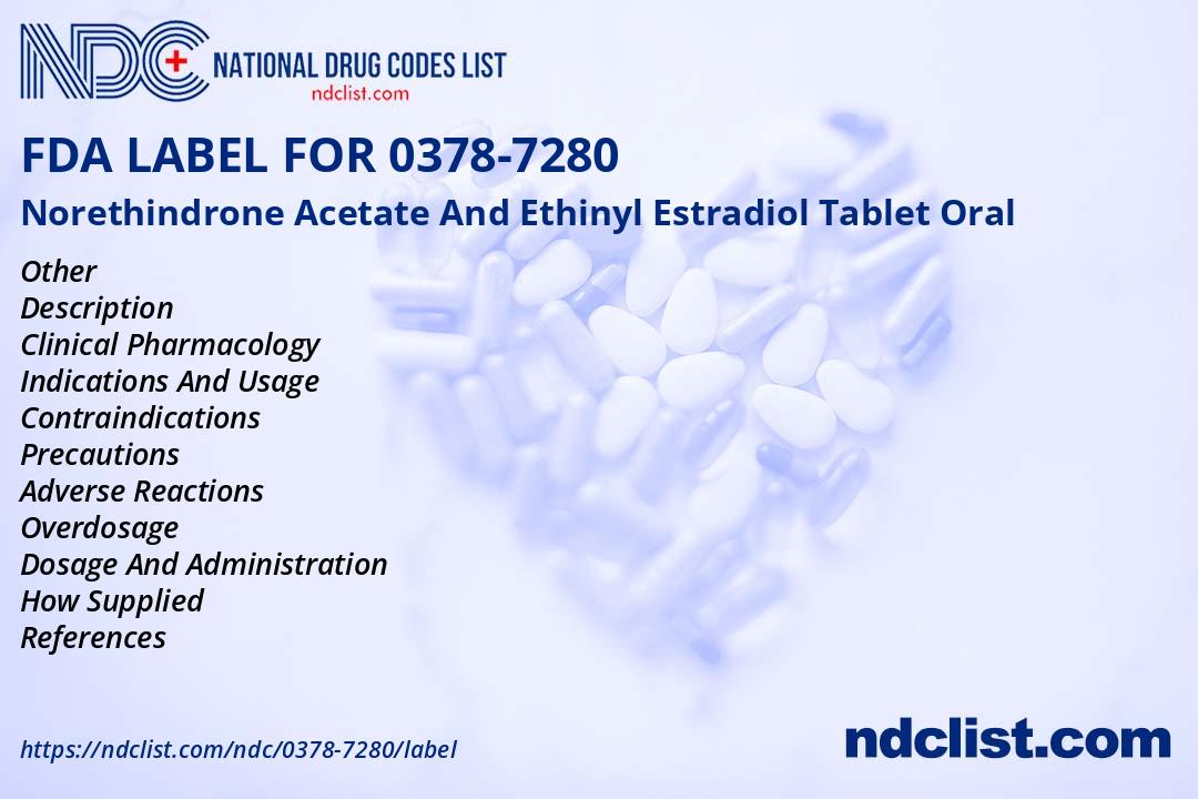 FDA Label for Norethindrone Acetate And Ethinyl Estradiol Tablet Oral