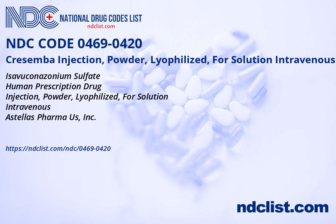 Cresemba- NDC0469-0420