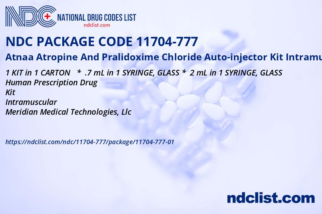 Atnaa Atropine And Pralidoxime Chloride Kit- NDC11704-777-01