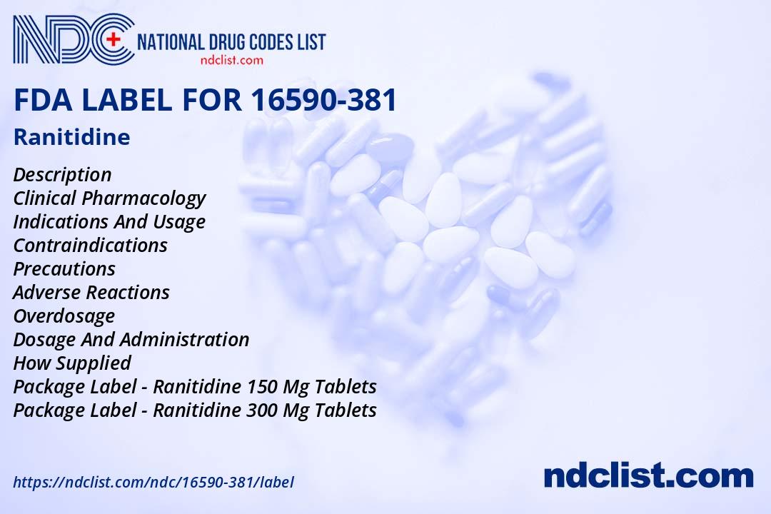 FDA Label for Ranitidine - Indications, Usage & Precautions