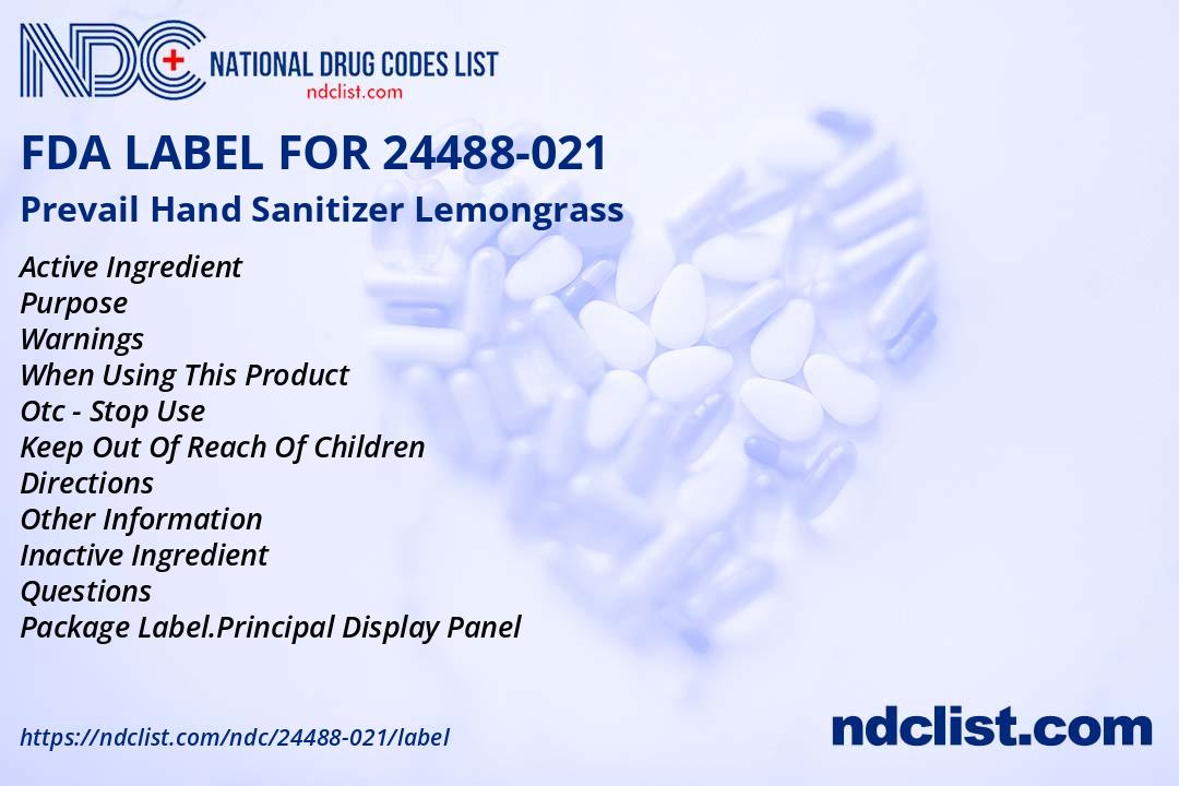 Prevail - FDA Label NDC 24488-021