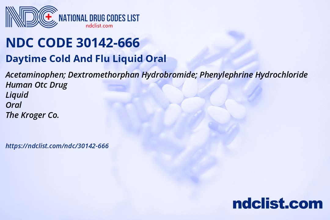 Daytime Cold And Flu Liquid- NDC30142-666