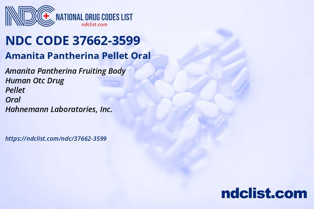 Amanita Pantherina Pellet - NDC 37662-3599