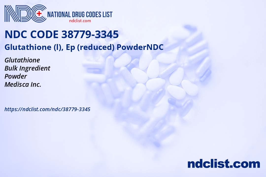 Glutathione (l), Ep (reduced) Powder- NDC38779-3345