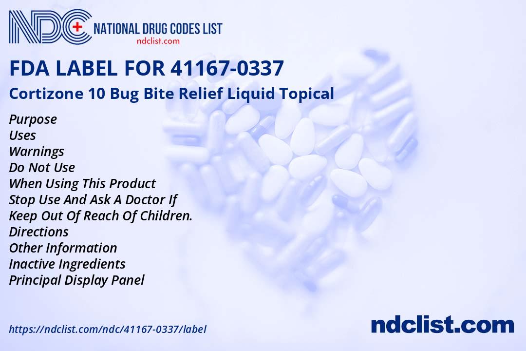 Fda Bug FDA Label for Cortizone 10 Bug Bite Relief Liquid Topical - Indications ...