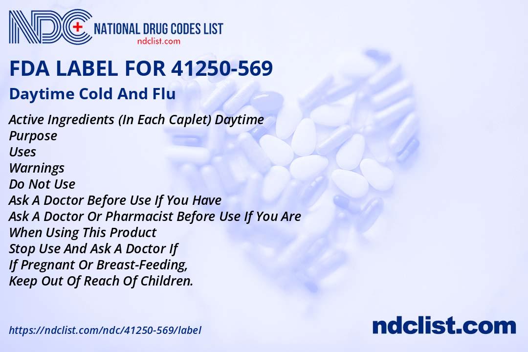 Daytime Cold And Flu - FDA Label NDC 41250-569
