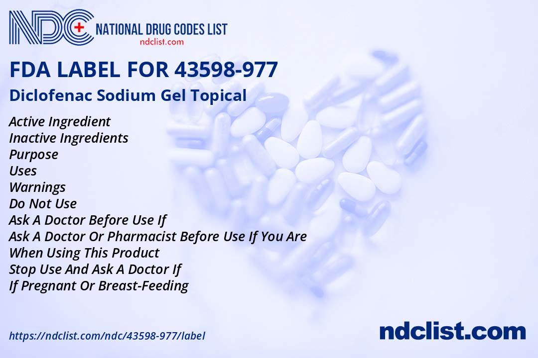 FDA Label for Diclofenac Sodium Gel Topical - Indications, Usage ...