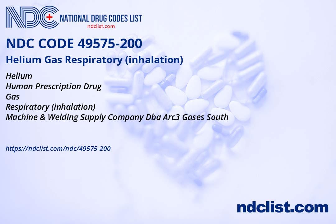 Helium Gas- NDC49575-200