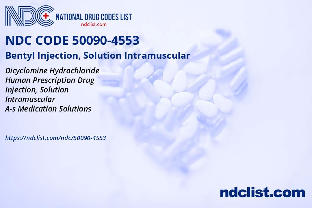 Bentyl - NDC 50090-4553