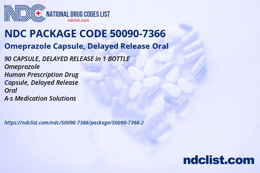 Omeprazole Capsule, Delayed Release- NDC50090-7366-2
