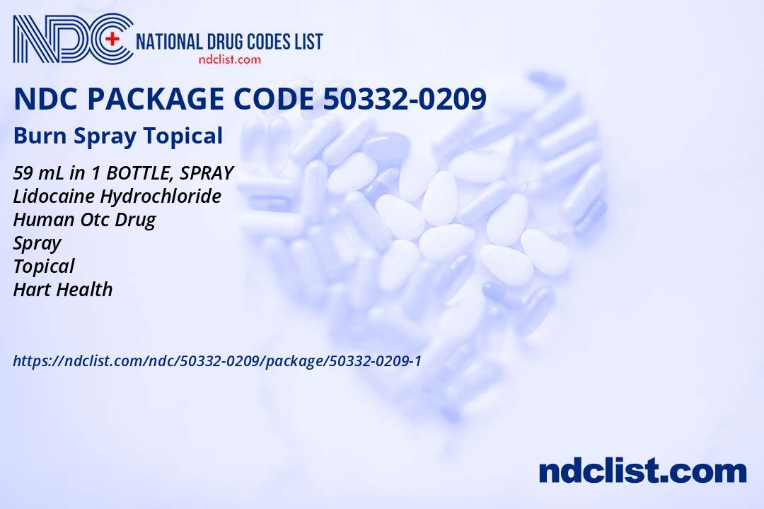 Burn Spray - NDC 50332-0209-1