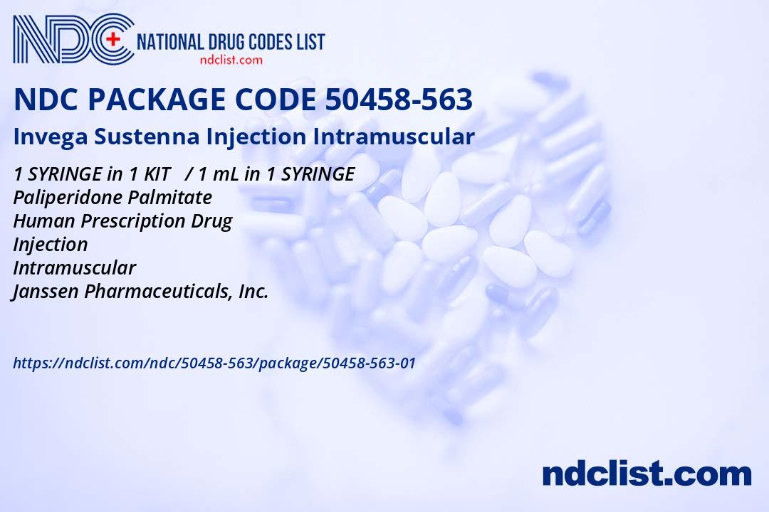 NDC Package 5045856301 Invega Sustenna Injection Intramuscular