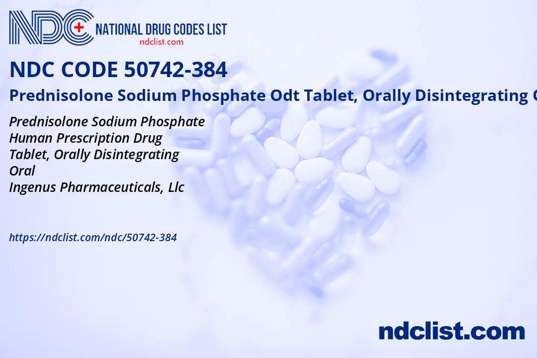 Prednisolone Sodium Phosphate- NDC50742-384