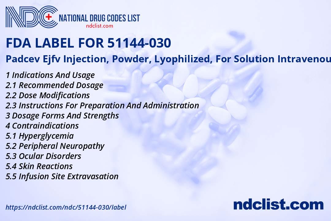 FDA Label for Padcev Ejfv Injection, Powder, Lyophilized, For Solution ...