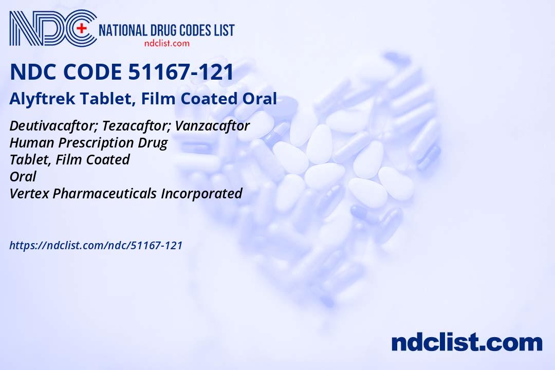 NDC 51167-121 Alyftrek Tablet, Film Coated Oral