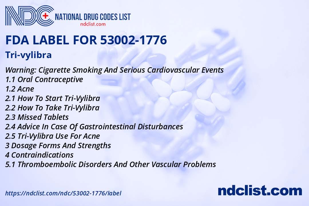 FDA Label for Tri-vylibra - Indications, Usage & Precautions