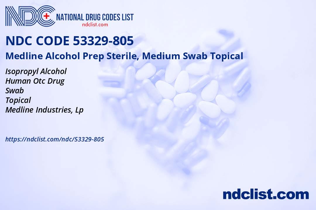 Medline Alcohol Prep Swab - NDC 53329-805