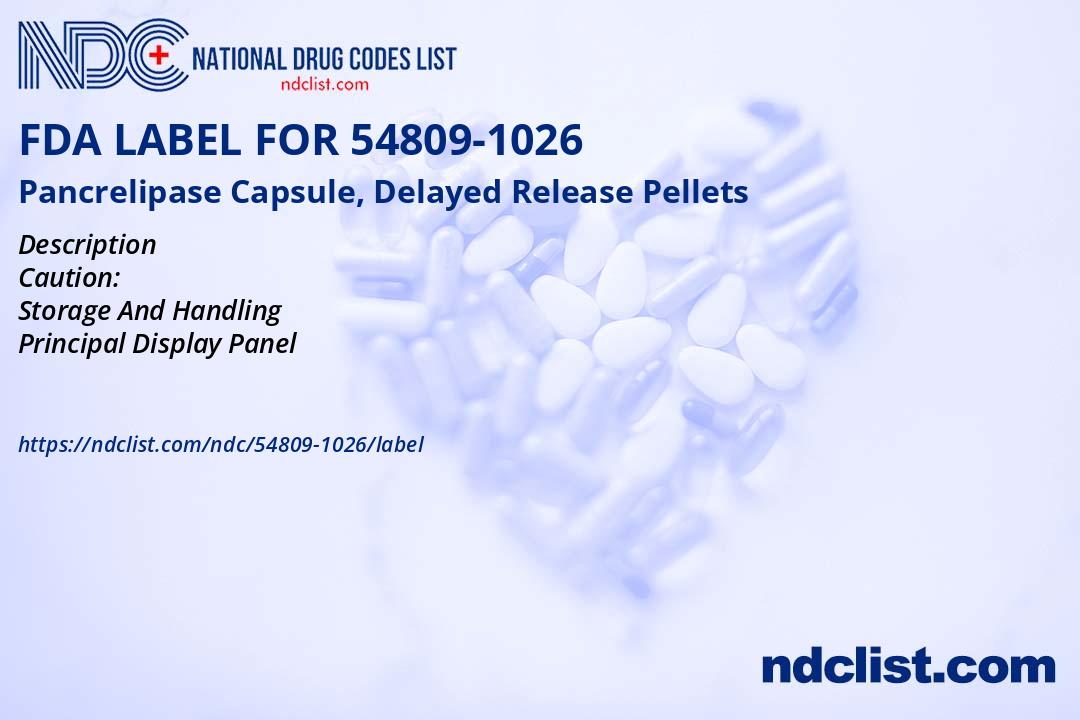 FDA Label for Pancrelipase Capsule, Delayed Release Pellets ...