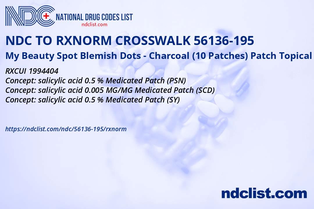 My Beauty Spot Blemish RxNorm Crosswalk - NDC 56136-195