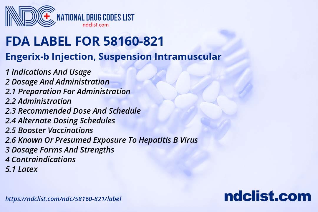 FDA Label for Engerix-b Injection, Suspension Intramuscular ...