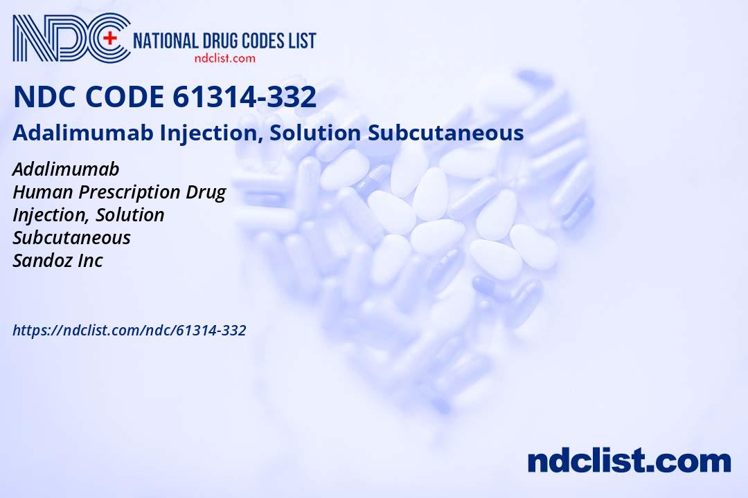 Adalimumab Injection, Solution - NDC 61314-332