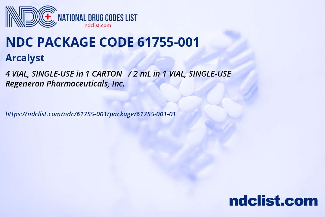 Arcalyst NDC Package 61755-001-01
