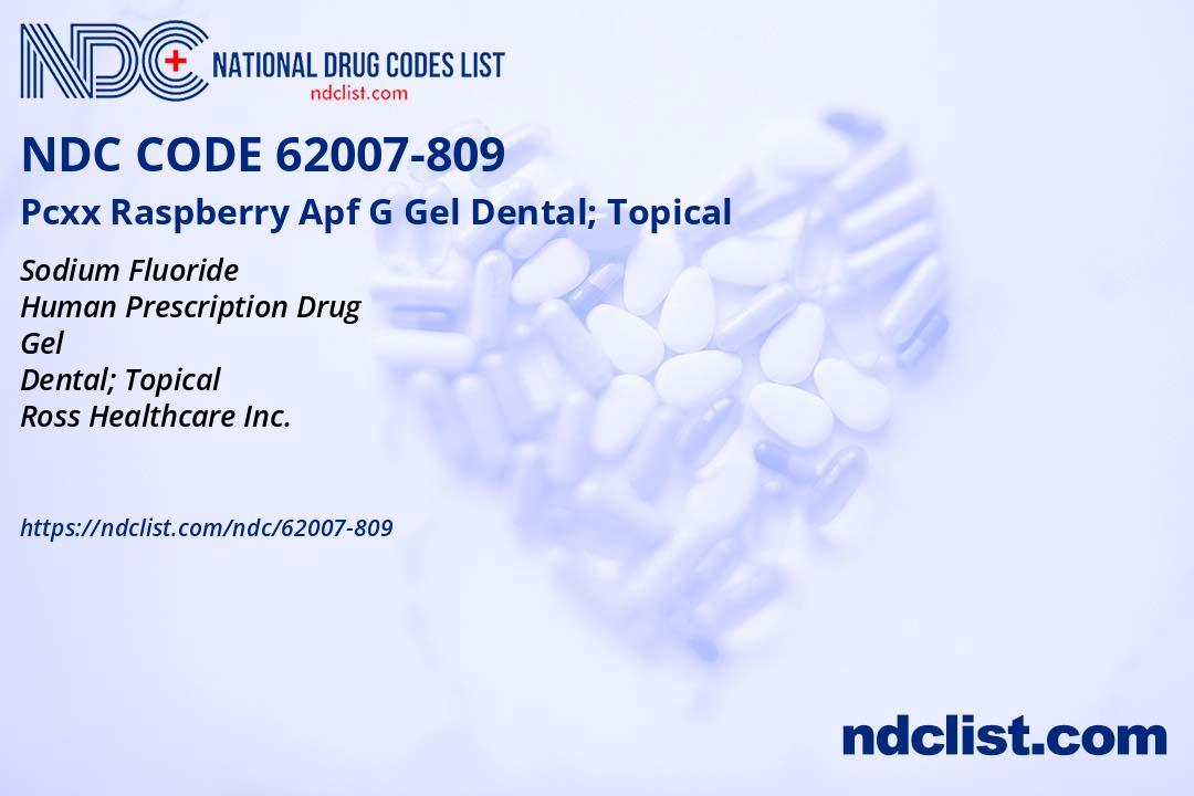 NDC 62007-809 Pcxx Raspberry Apf G