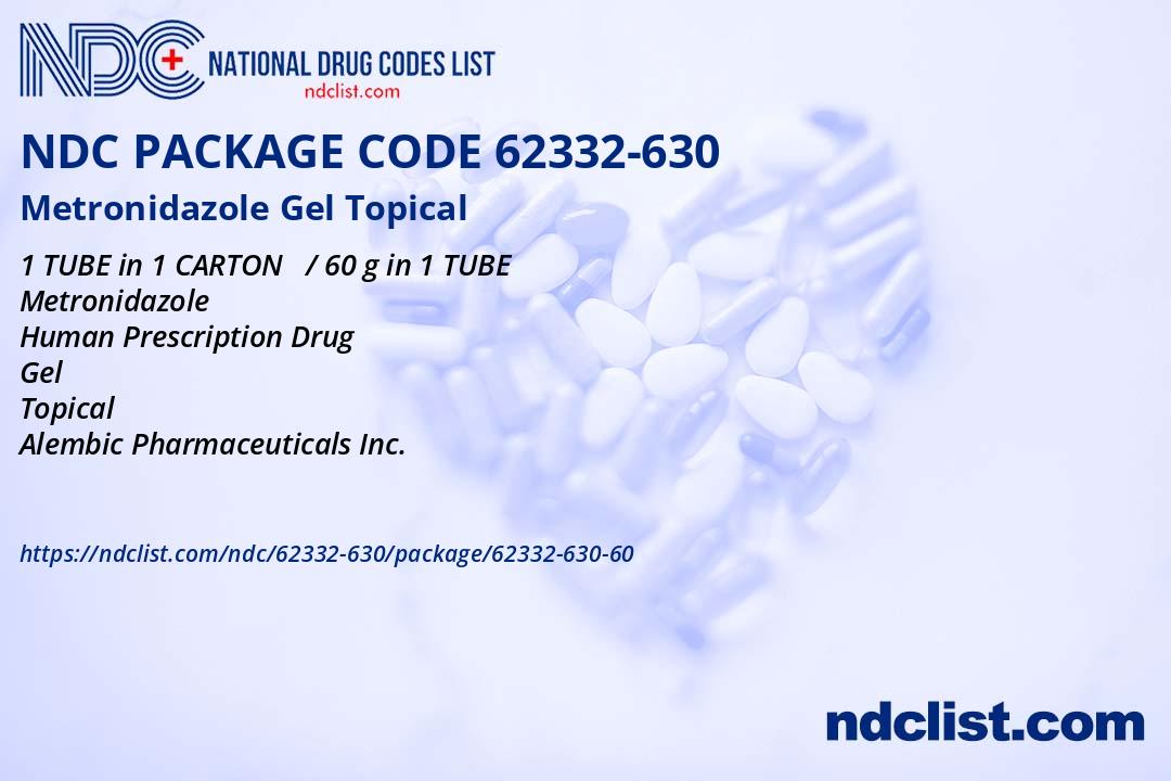 Metronidazole Gel- NDC62332-630-60