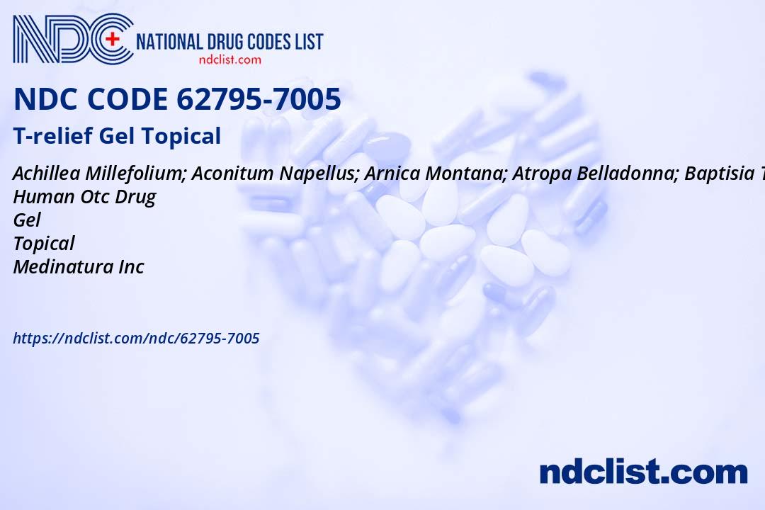 T-relief Gel - NDC 62795-7005