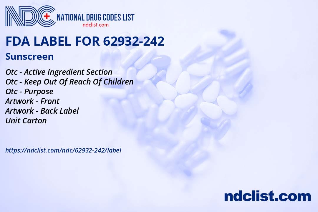 FDA Label for Sunscreen - Indications, Usage & Precautions