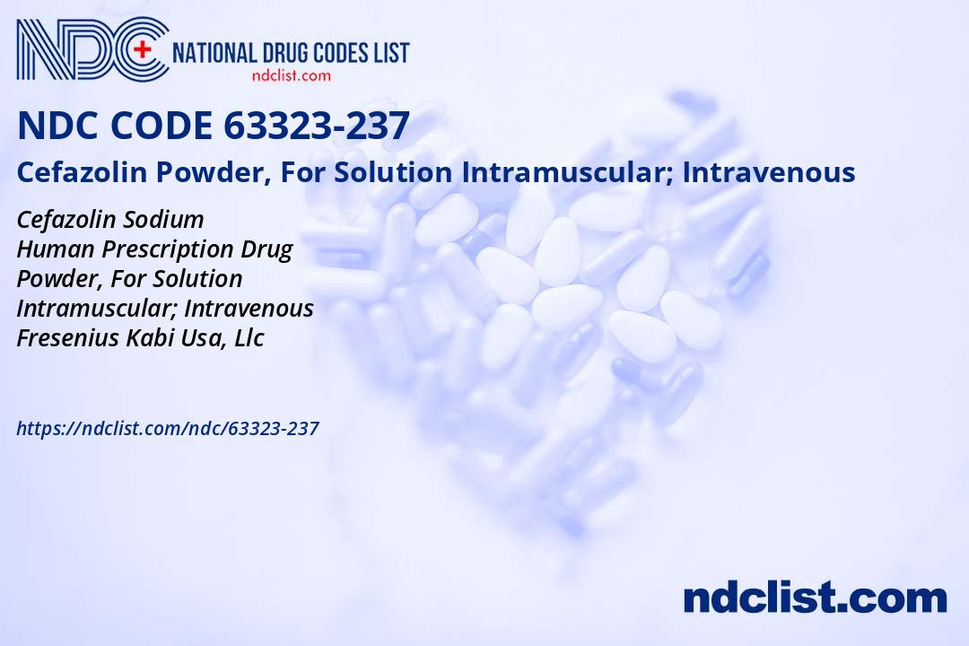 Cefazolin Powder, For Solution - NDC 63323-237
