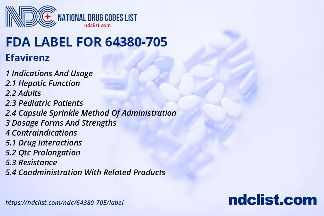 FDA Label for Efavirenz - Indications, Usage & Precautions