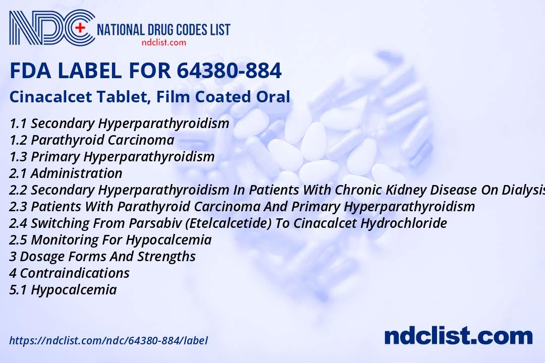 FDA Label for Cinacalcet Tablet, Film Coated Oral - Indications, Usage ...