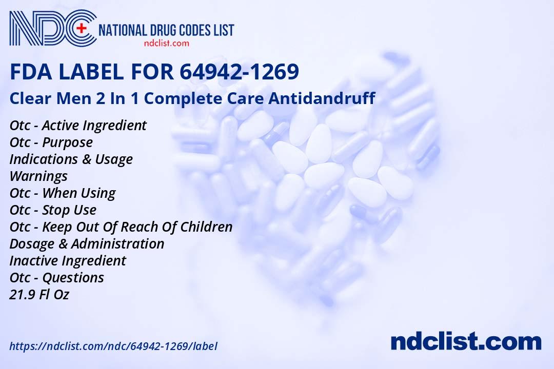 Clear - FDA Label NDC 64942-1269