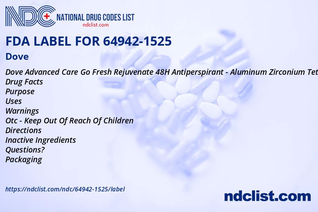 Dove - FDA Label NDC 64942-1525