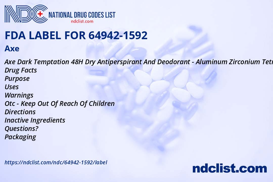 Axivity Label Axe- FDA Label NDC64942-1592