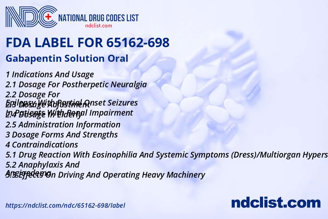 gabapentin solution spc