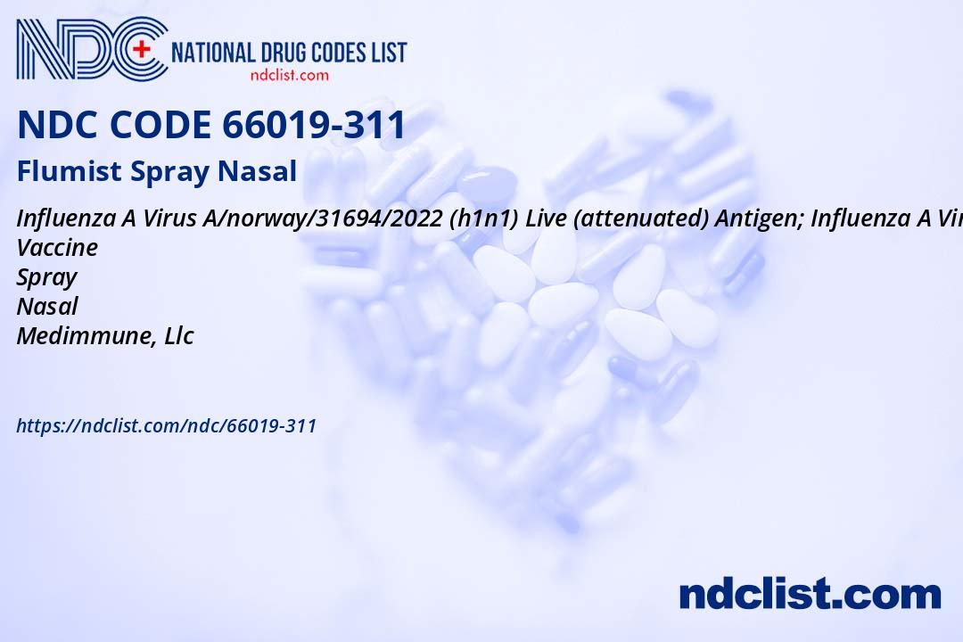 Flumist NDC 66019-311