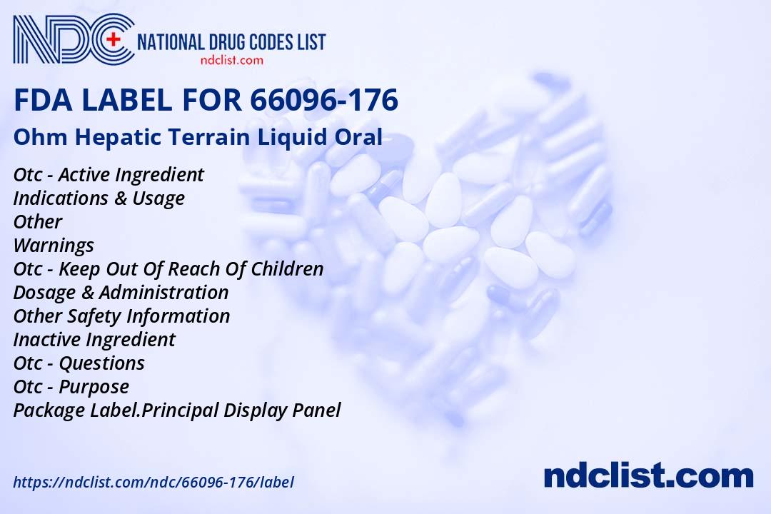 FDA Label for Ohm Hepatic Terrain Liquid Oral - Indications, Usage ...