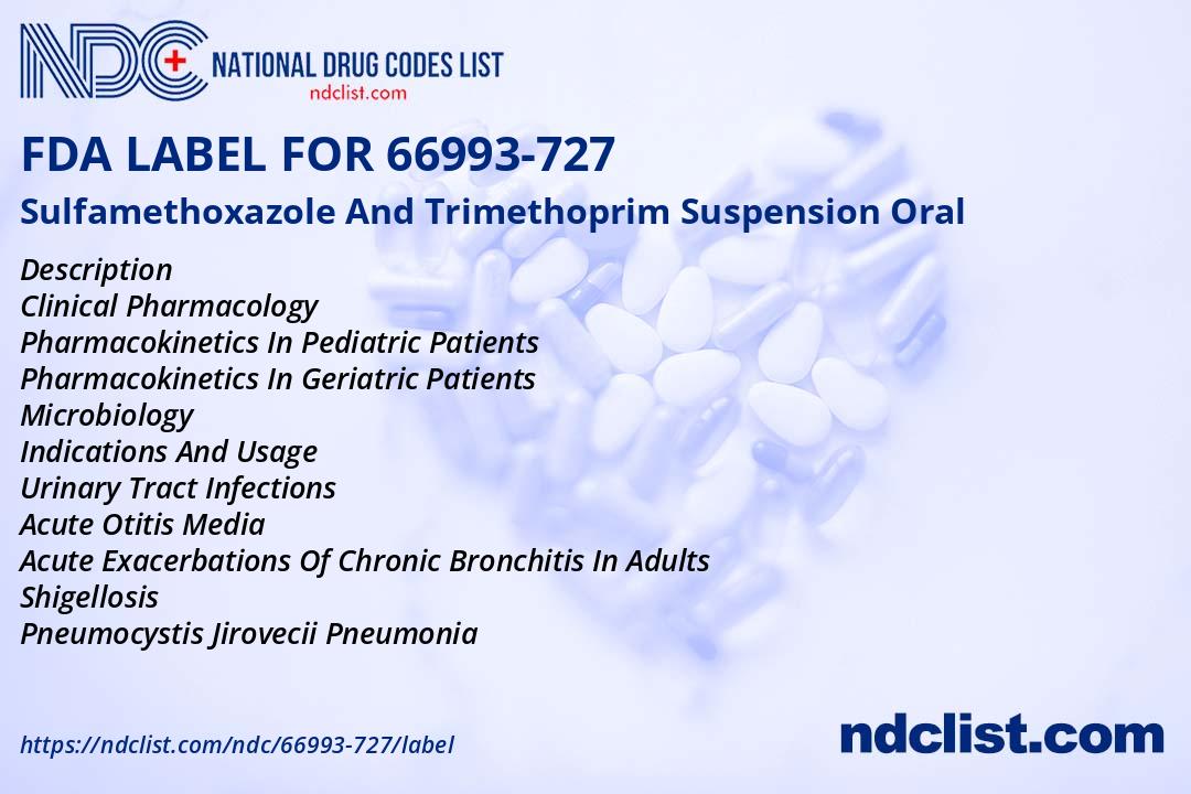 FDA Label for Sulfamethoxazole And Trimethoprim Suspension Oral