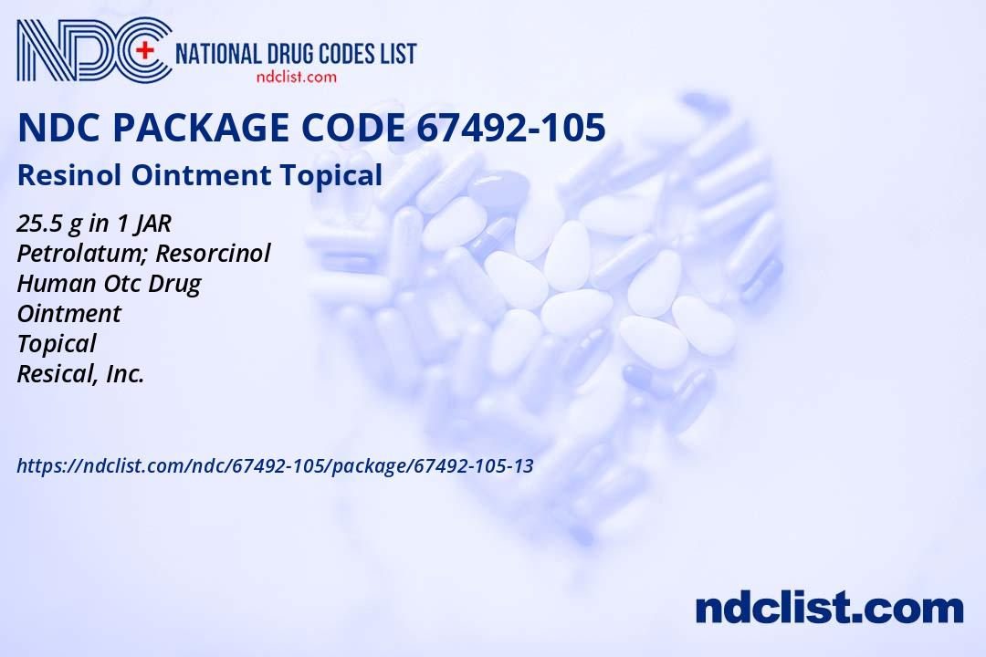 Resinol Ointment NDC Package 67492-105-13