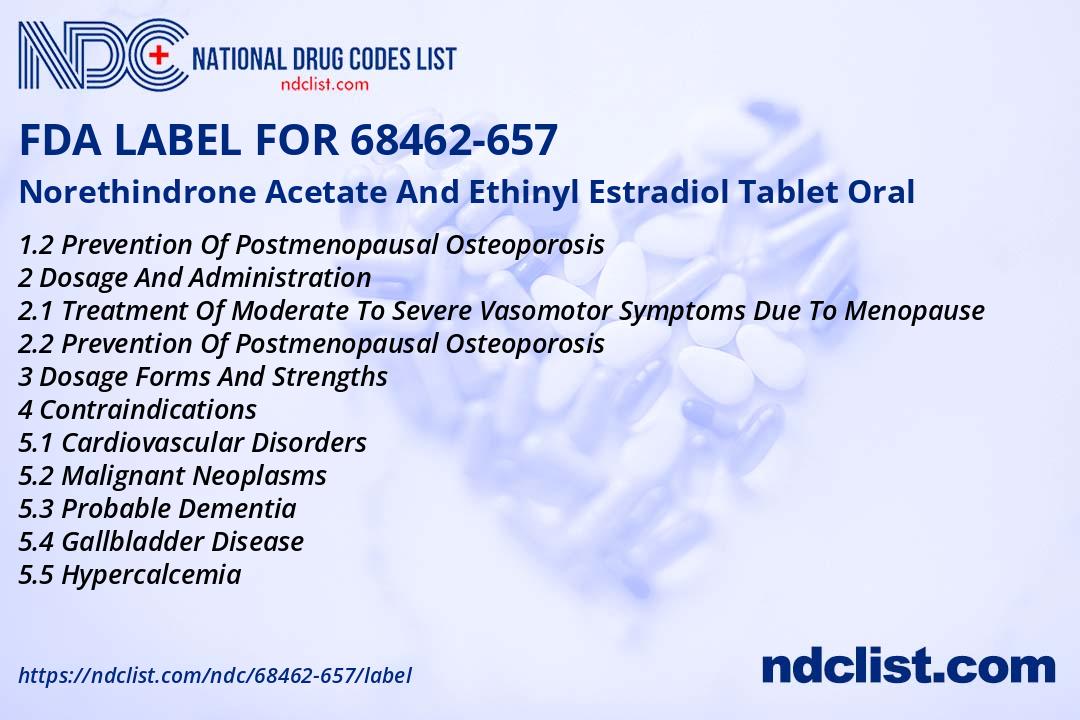 FDA Label for Norethindrone Acetate And Ethinyl Estradiol Tablet Oral ...