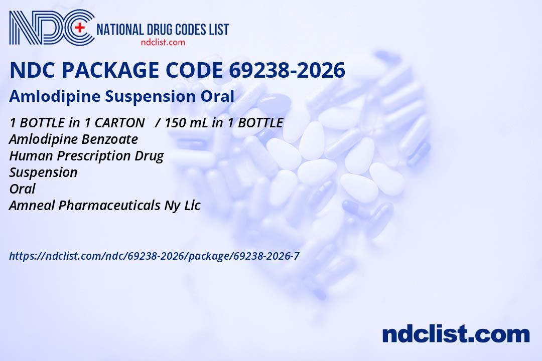 NDC Package 69238-2026-7 Amlodipine