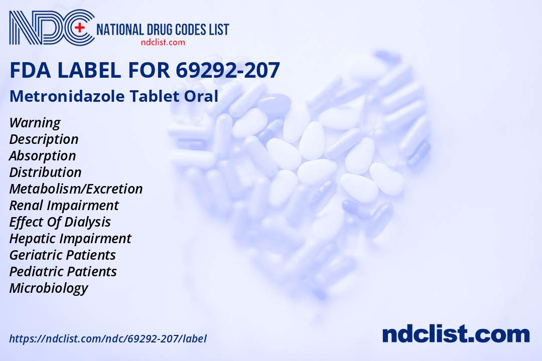 Lbl22 Labels FDA Label for Metronidazole Tablet Oral - Indications, Usage & Precautions
