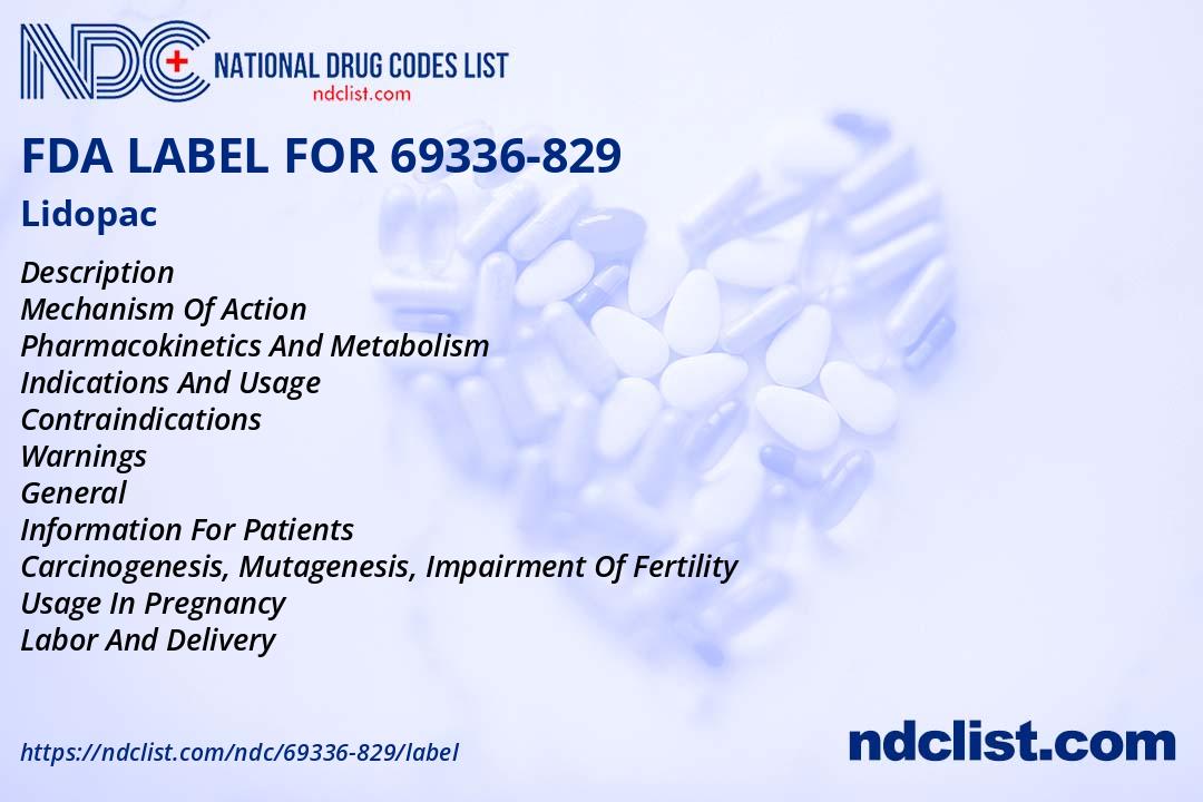 Lidopac- FDA Label NDC69336-829